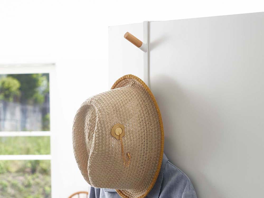 天然素材のバスケット型ドアハンガー