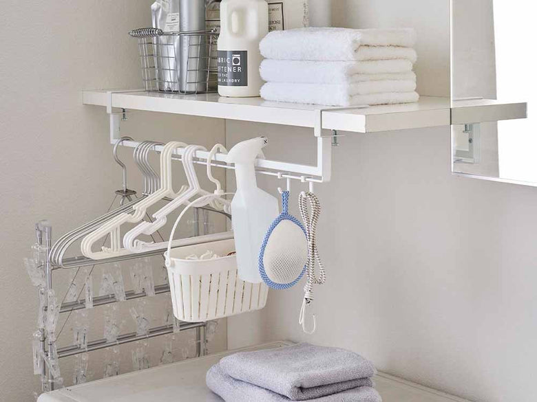 タワーの伸縮棚下収納ハンガー