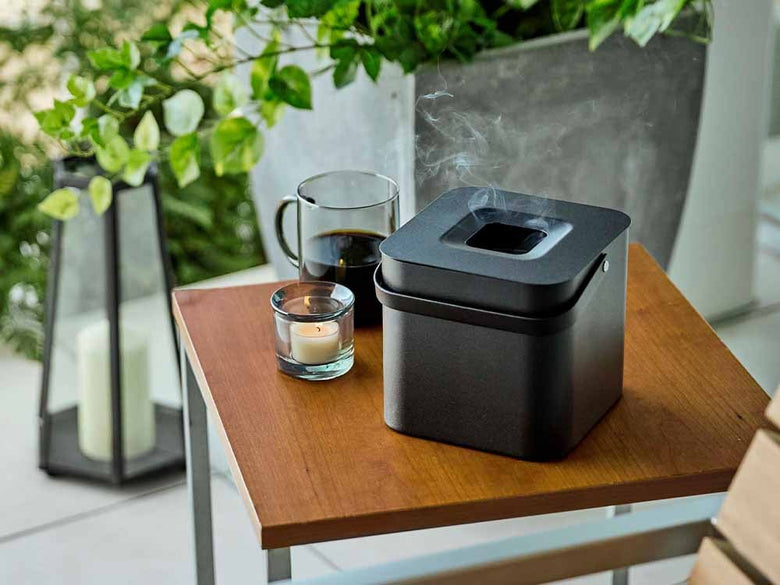 スチール製タワー蚊取り線香収納ポット