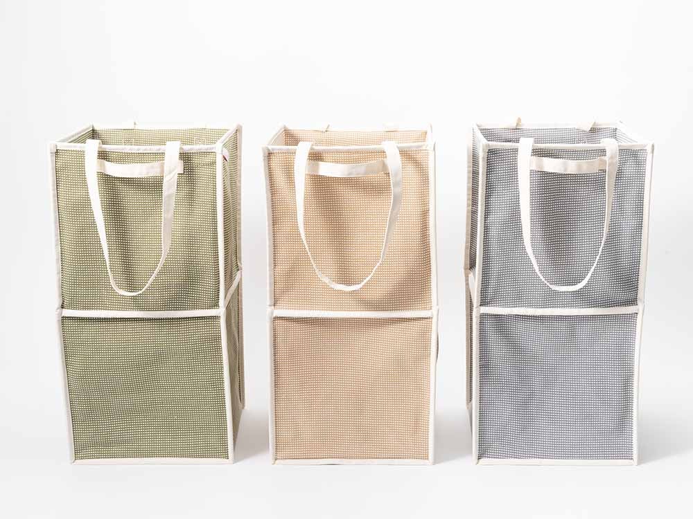 ピアットのコットンバスケット、取っ手付き