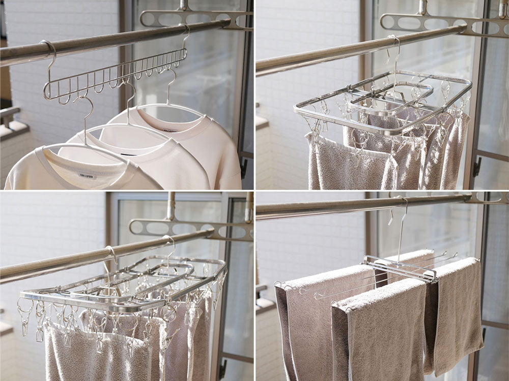 下村企販の折りたたみ式タオルハンガー