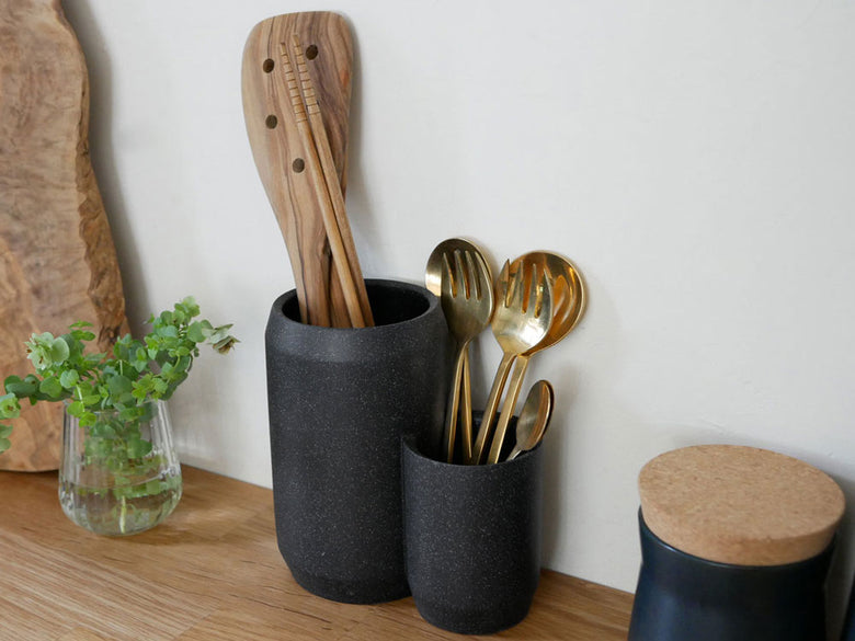 天然石製のideacoキッチンツールスタンドコンボ