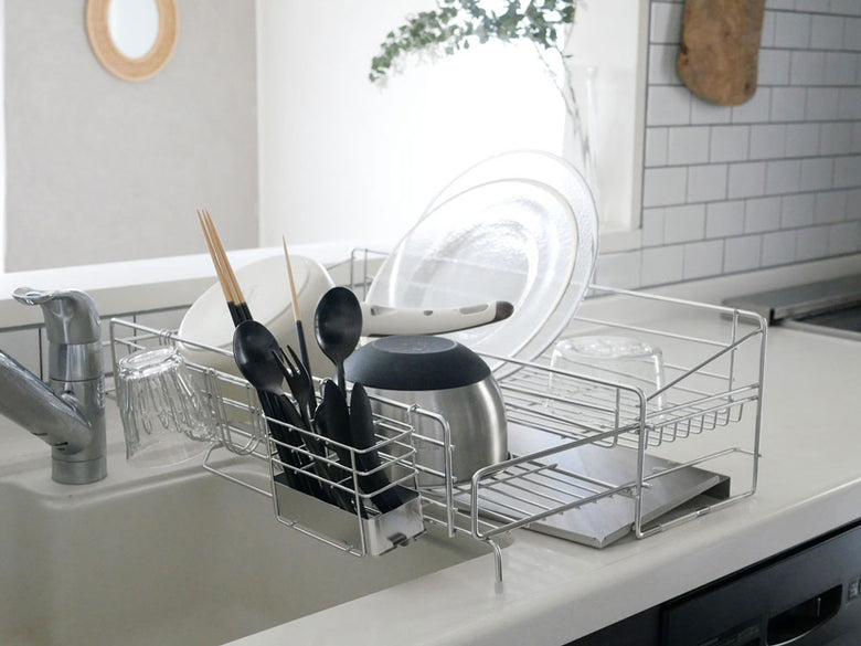 下村企販のサポート水切り付きステンレスバスケット