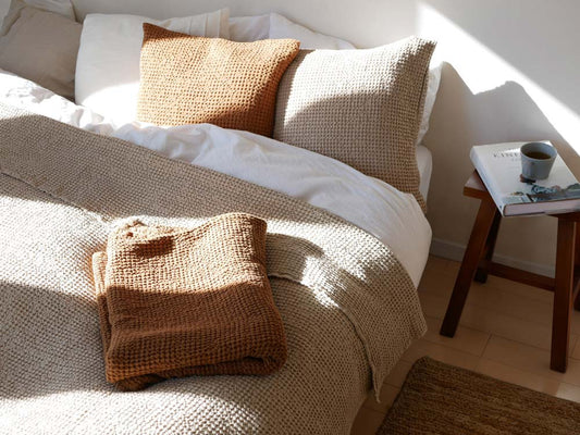 Magic Linenワッフルブランケットの写真