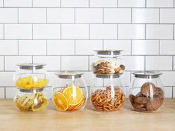 KINTOのTOTEMキャニスター、ガラスとステンレス製