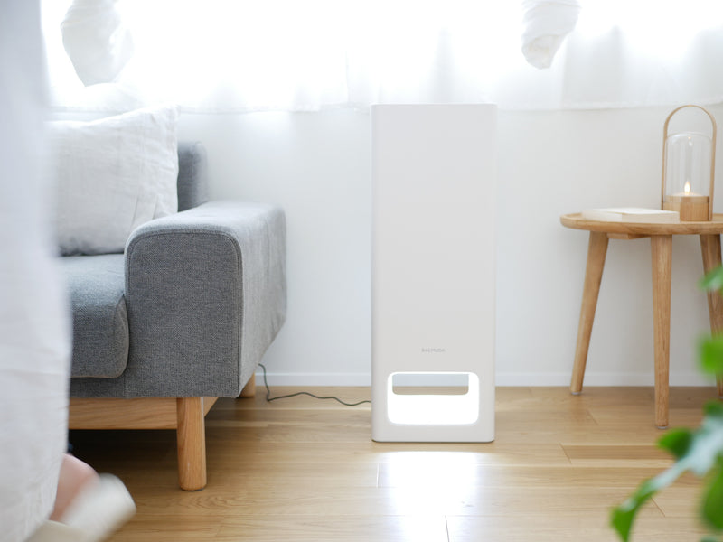 BALMUDA The Pure 空気清浄機のスタイリッシュな外観
