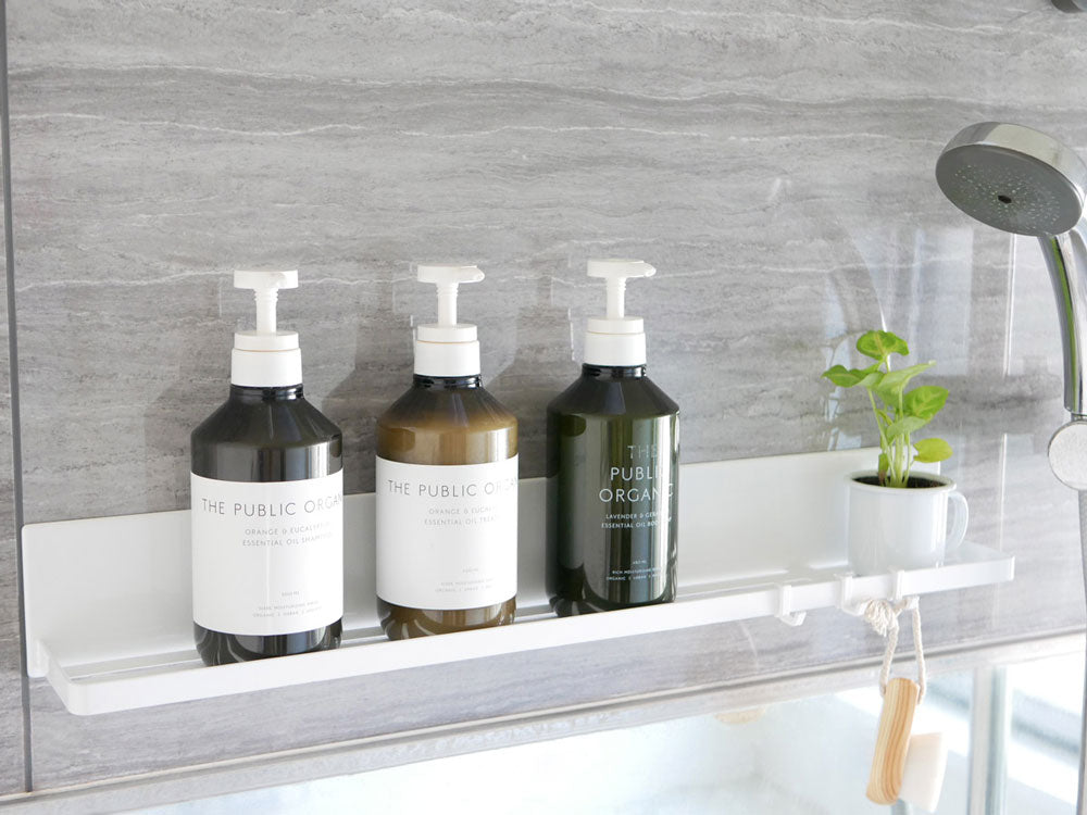 towerブランドのロングマグネットバスルームラック