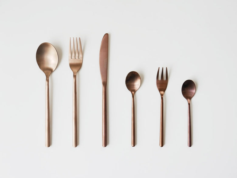 DULTONダルトンの銅色カトラリーセット