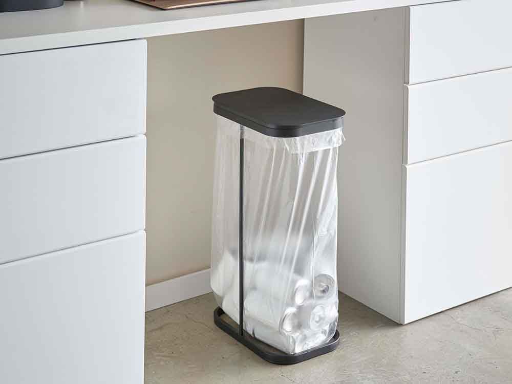 LUCE分別ゴミ袋ホルダー、スチール製横開き