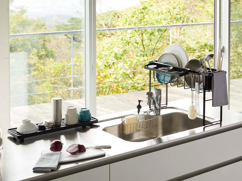 タワースリム2段水切りワイヤーバスケット