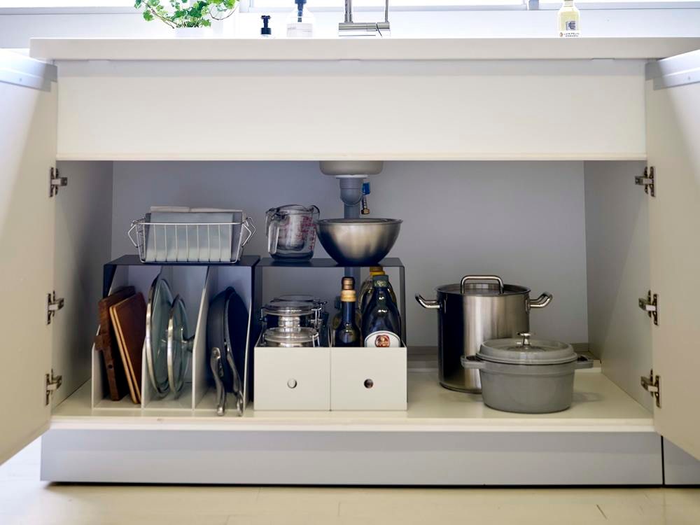 YAMAZAKIタワーのキッチン収納上ラック2個セット