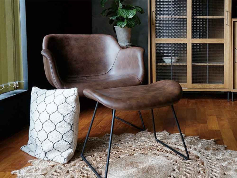 a.depeche PUNISH ラウンジチェア ライトブラウン