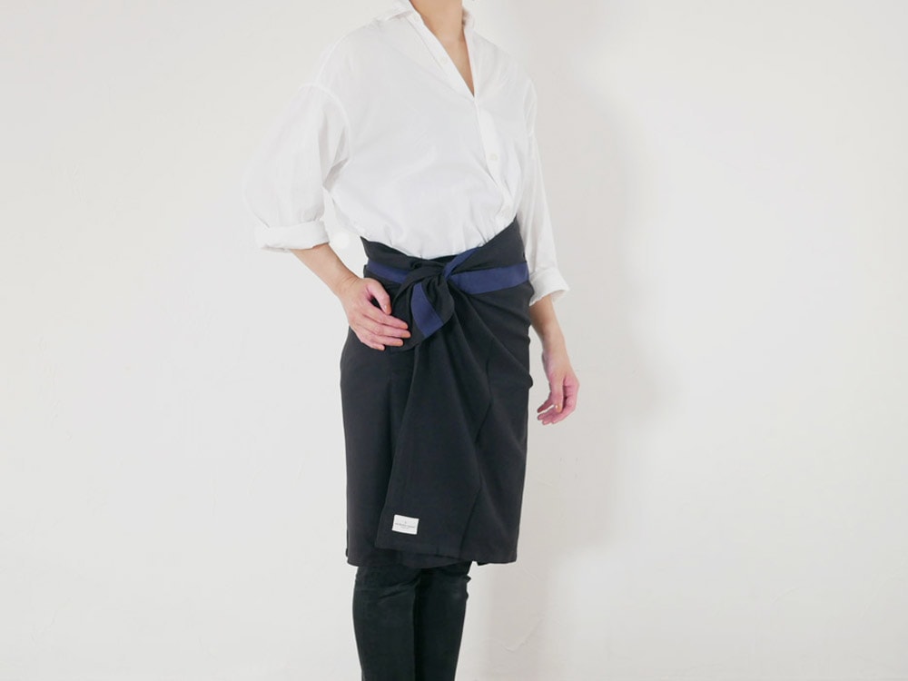 オーガニックコットン100％のヘリンボーン織り、大型サイズ155×60cmのキッチンタオル