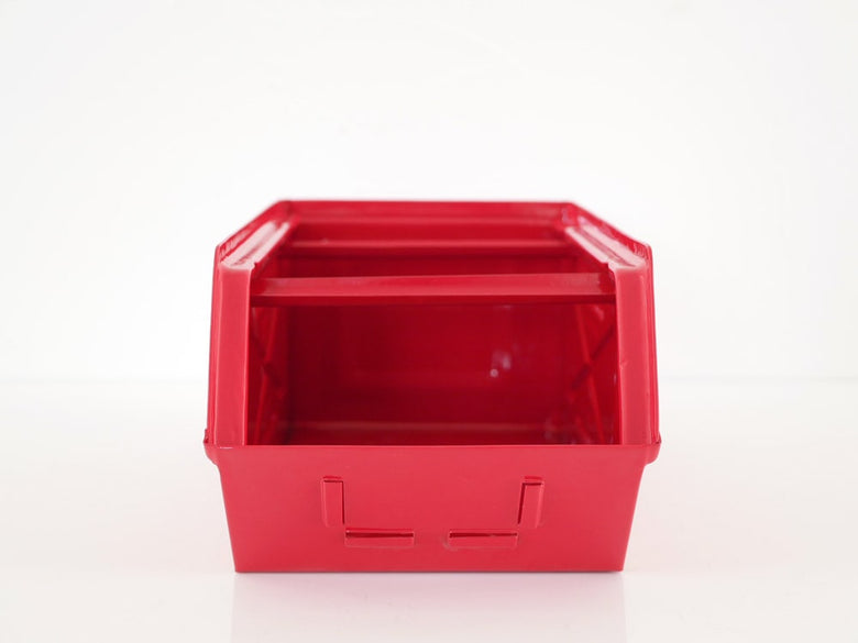 ダルトン製赤色プラスチックの蓋付き箱