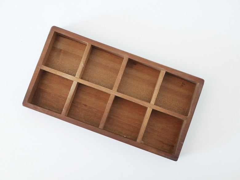 ダルトンの8パーテーション天然木ウッデンボックス