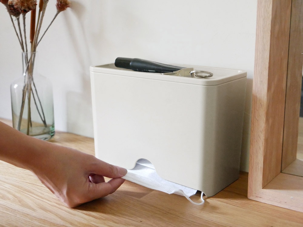 約60枚収納可能なマスクディスペンサー【ideaco】