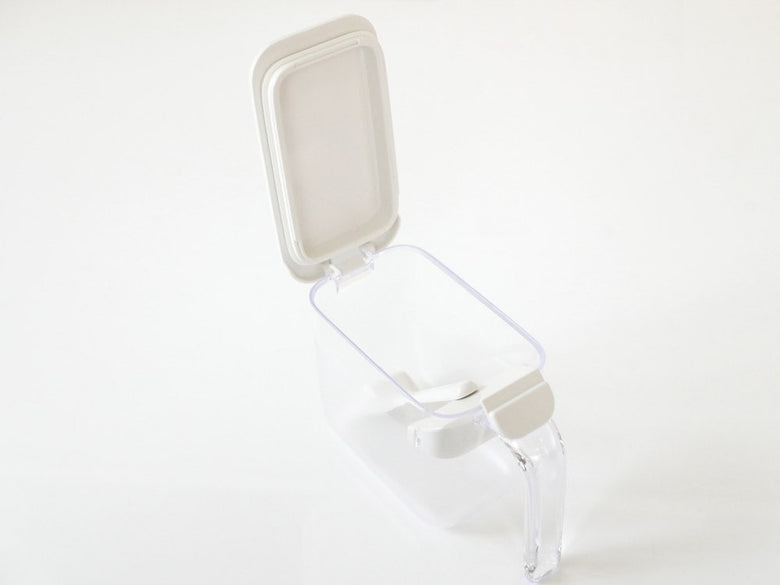 マーナGOODLOCK調味料ポット、透明なプラスチック製