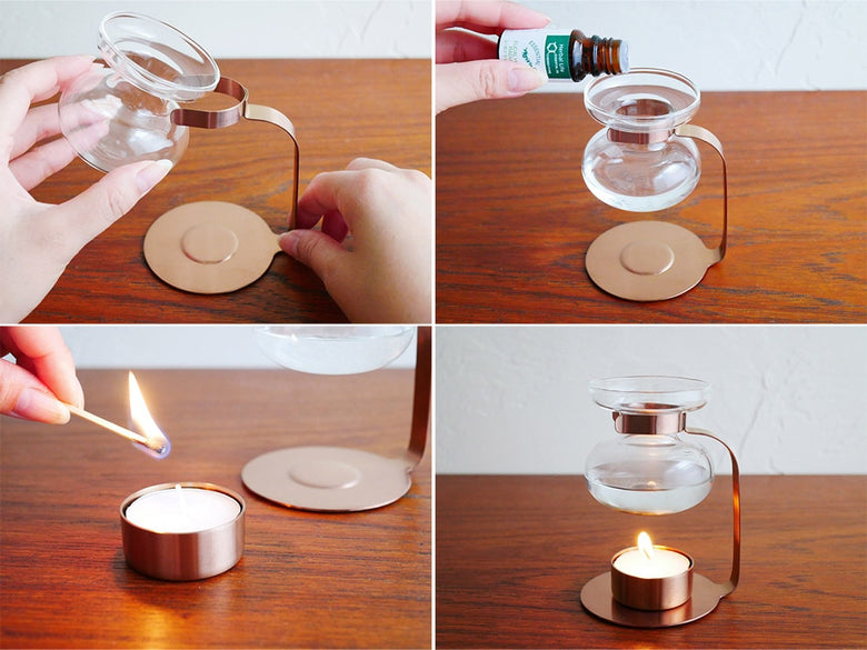 キントーのアロマオイルウォーマー ガラスカップ