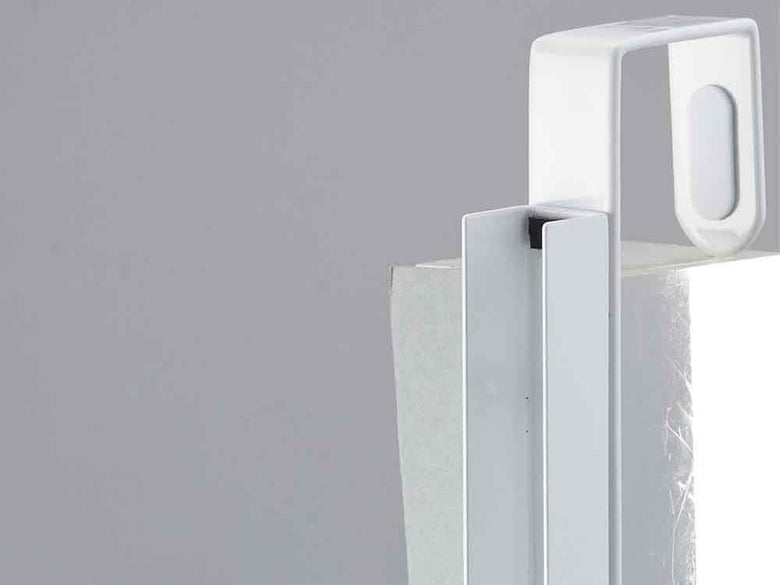 YAMAZAKIスマートの白と灰色折りたたみドアハンガー