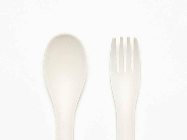 イデアコのピンクバンブーカトラリー2+2本セット