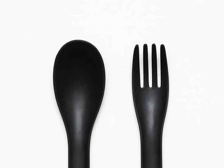 イデアコのピンクフォークとスプーンセット