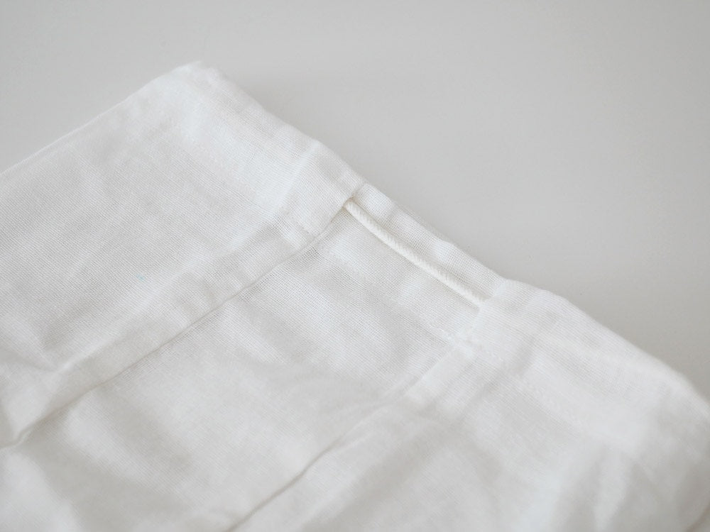 白色オーガニックコットンの多用途バッグセット、ステッチデザイン