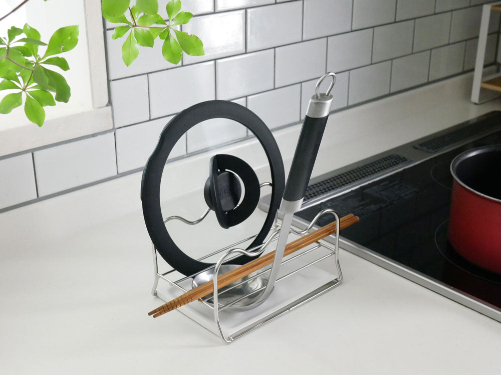 UtaUマルチスタンド 銀色ステンレス製 キッチン用