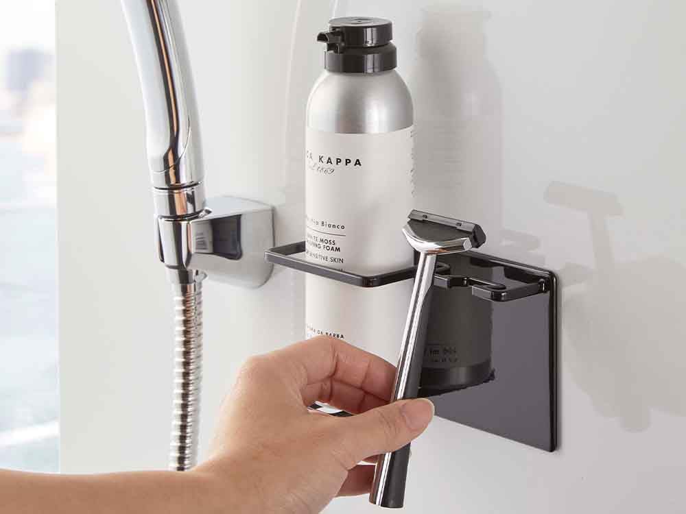 マグネット式バスルームシェイバーホルダー