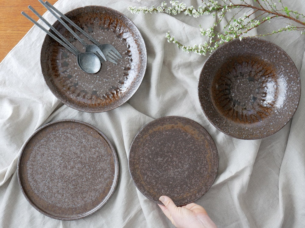 THE HARVESTの信楽焼リムボウル、陶器製