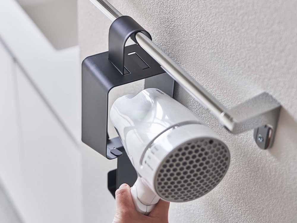 タワー製の銀色引っ掛けドライヤーホルダー