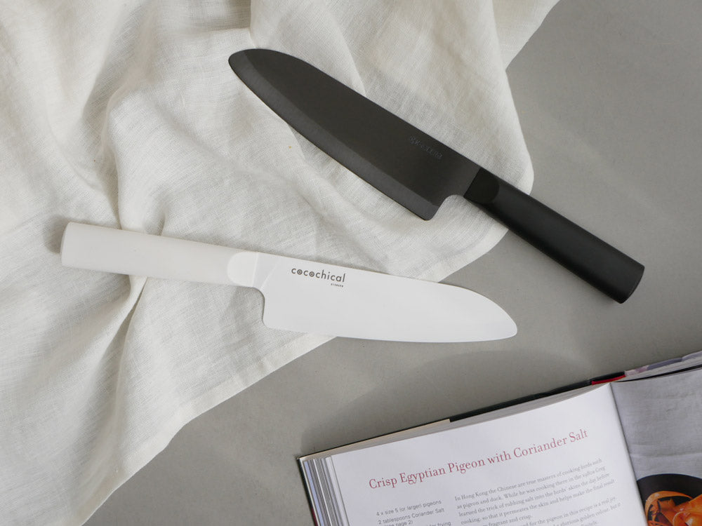 KYOCERAココチカルシリーズのペティナイフ13cm、三徳包丁16cm、シェフズナイフ18cmのセット