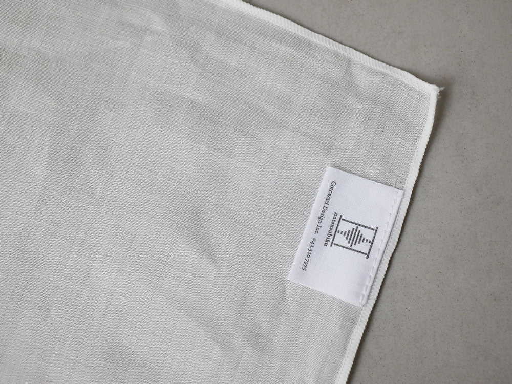 natsusobikuの白い麻100%リネンクリップ留めレースカーテン1枚