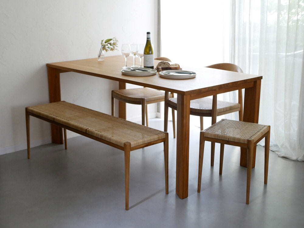 サンフラワーラタンのチークスツール