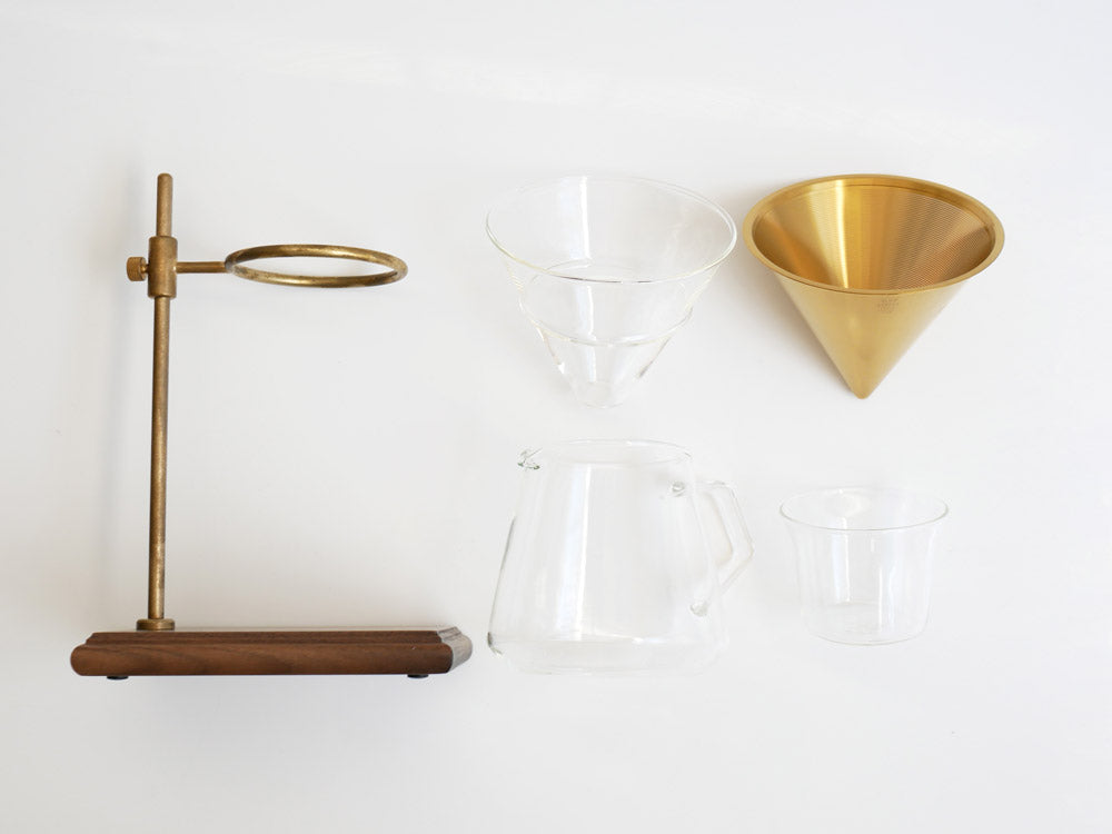 KINTOブランドのゴールドブリュワースタンドセット