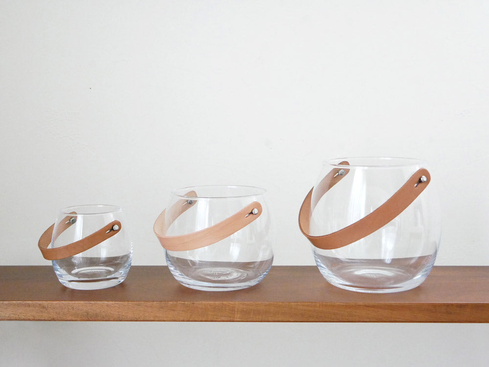 ホルムガードの吹きガラス製ライト付きポット