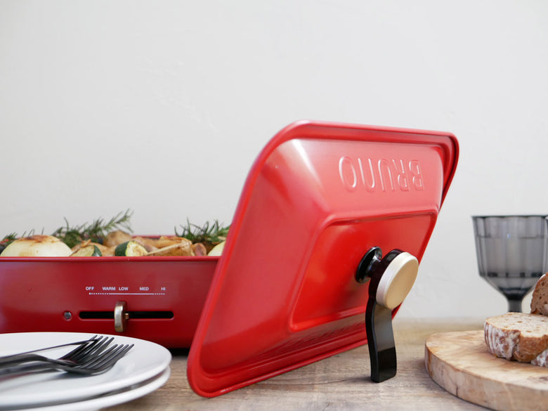 BRUNOコンパクトホットプレート用グラスリッドとスタンドノブ