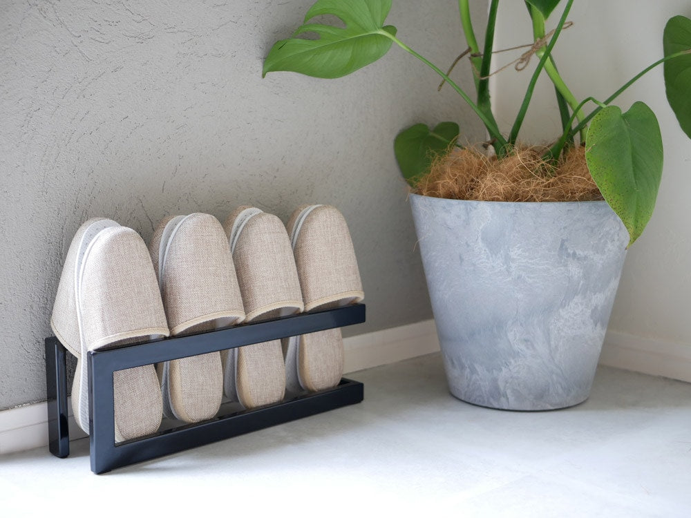 ライン（ヤマザキ）スチール製スリッパラック