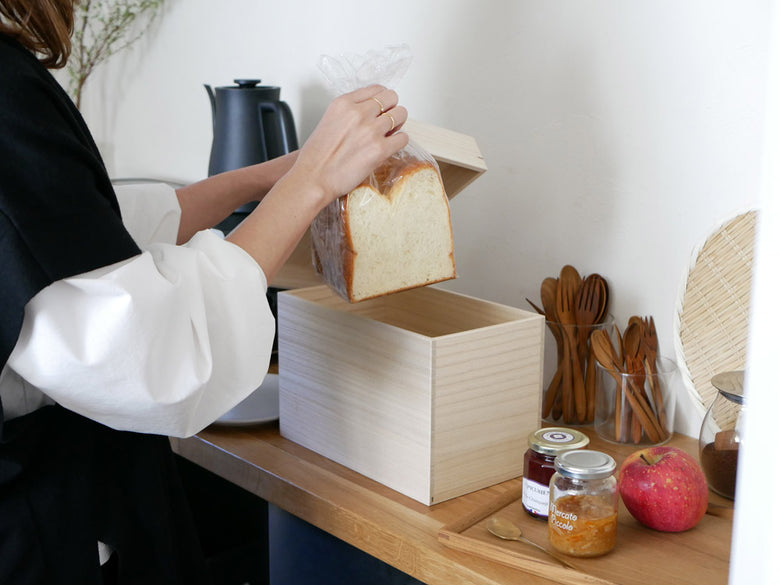 増田桐箱店の木製食パン保存用桐箱