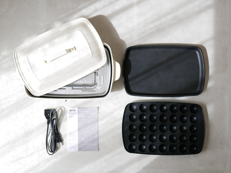 BRUNOグランデホットプレートと平面・たこ焼きプレート