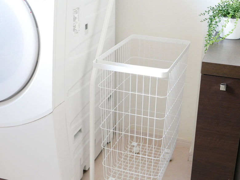 Yamazakiタワーランドリーバスケット キャスター付き