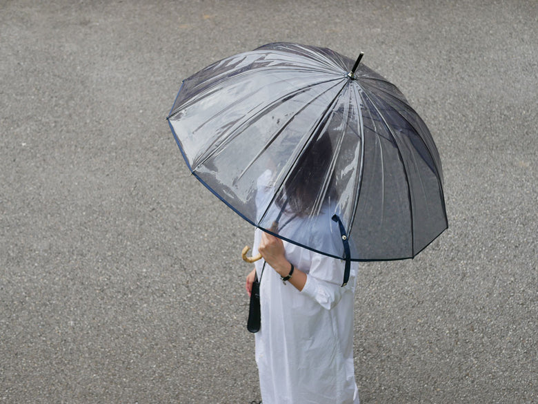 becauseビコーズのクリアホワイト傘12フレーム