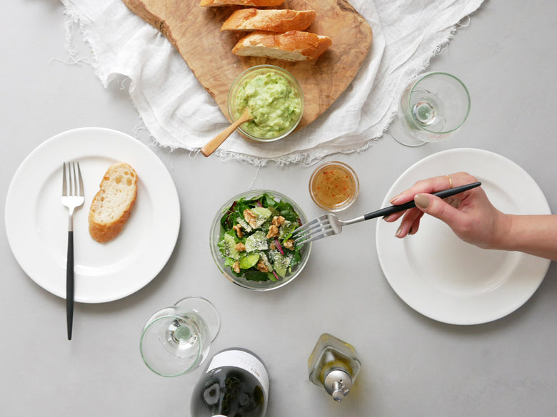 KINTOのCASTボウル、透明ガラス製でシンプルなデザイン