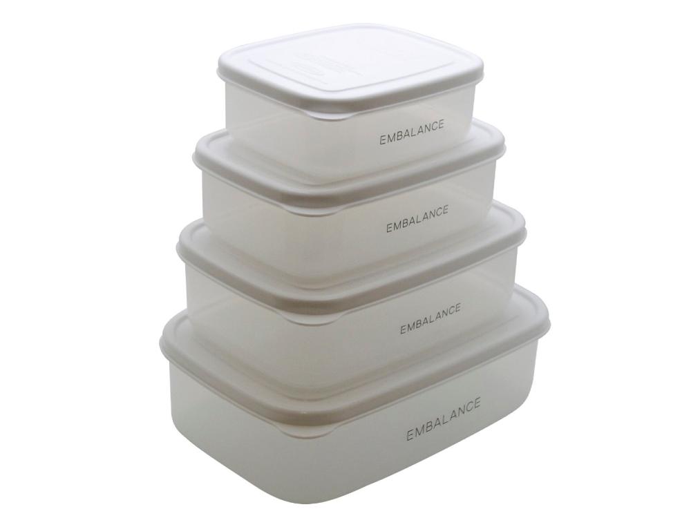 《単品》【EMBALANCE/エンバランス】電子レンジにも使える 食材を美味しく保つ保存容器 レクタングルコンテナ