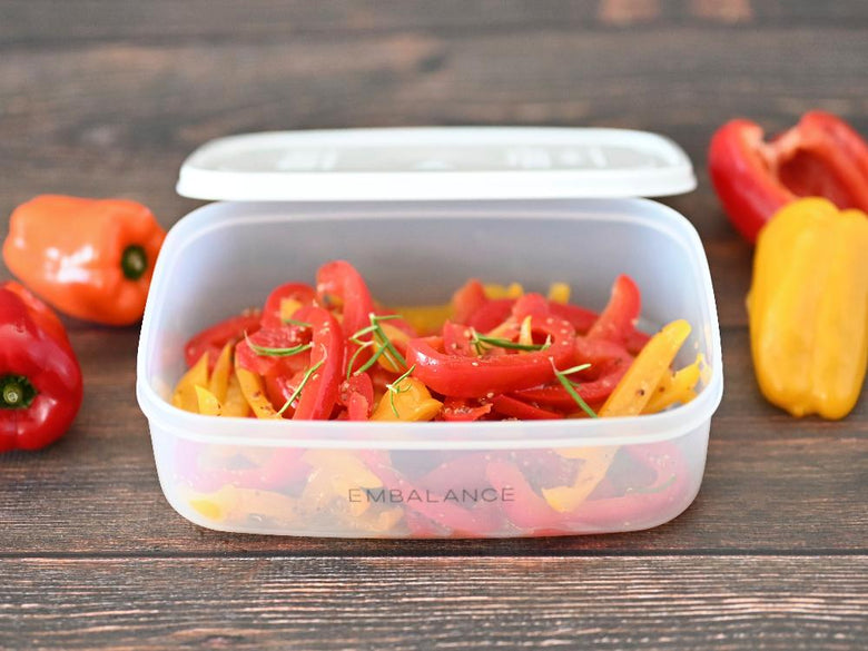 《単品》【EMBALANCE/エンバランス】電子レンジにも使える 食材を美味しく保つ保存容器 レクタングルコンテナ