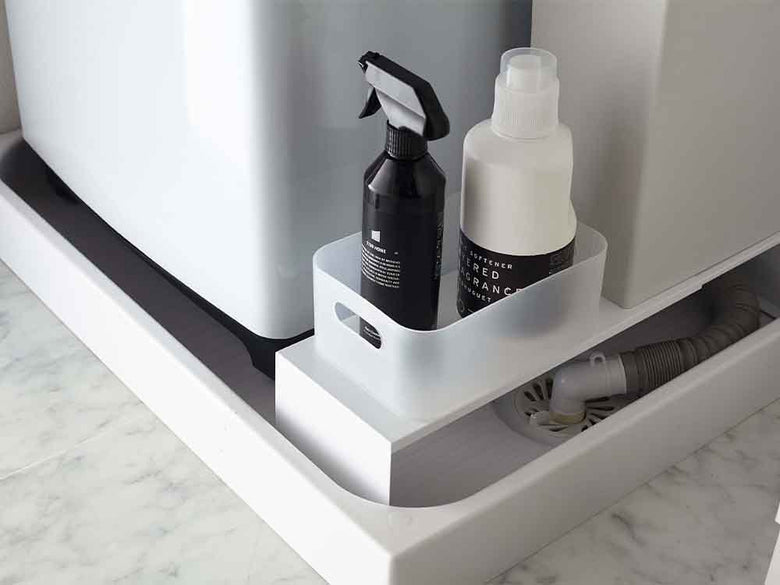 towerタワーの伸縮洗濯機排水口上ラック