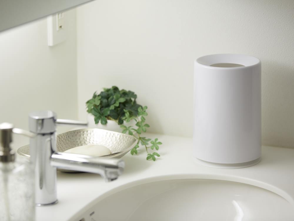 シルバー色の丸型ミニTUBELORダストボックス