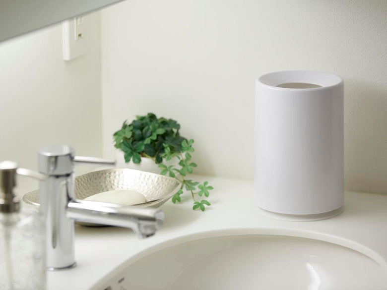 シルバー色の丸型ミニTUBELORダストボックス