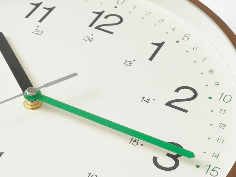 BRUNOイージータイムクロック、ステップ秒針付き