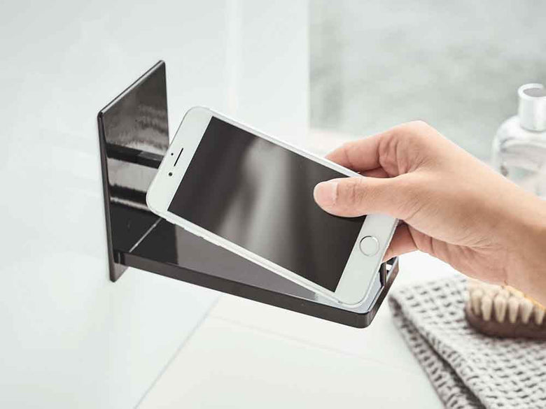 マグネット式バスルームスマートフォンスタンド
