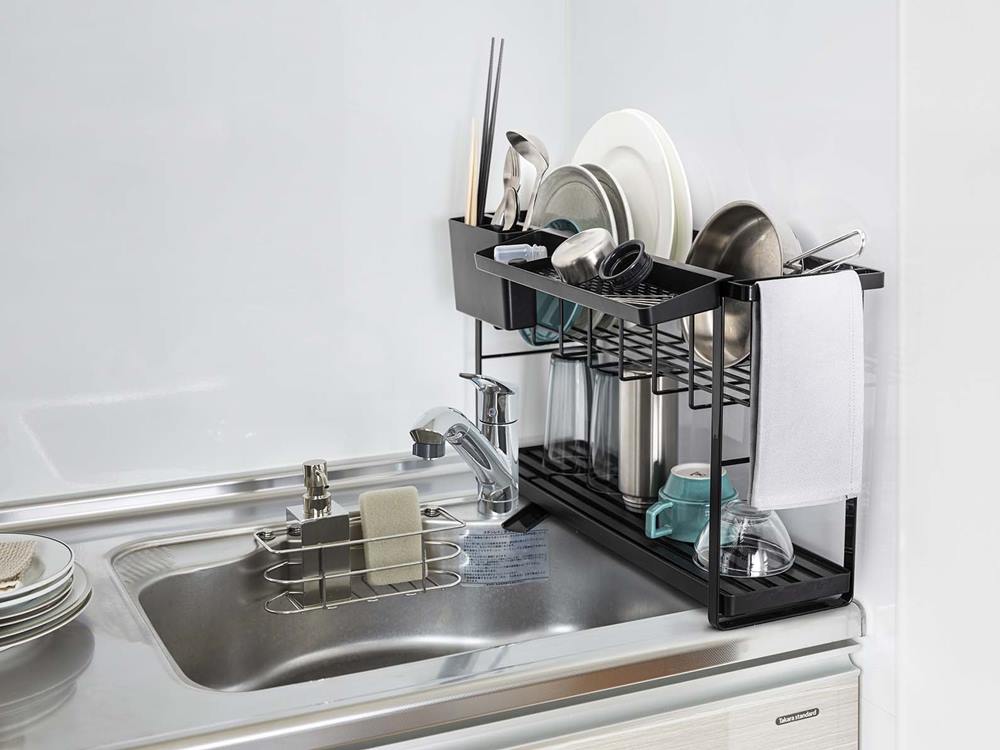 タワーの2段スリム水切りワイヤーバスケット